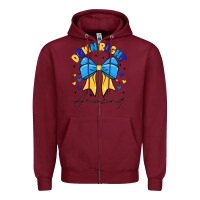 Burgundy Down Right Amazing Zipper Hoodie - CowhideDigitalArt