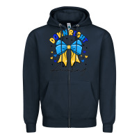 Navy Down Right Amazing Zipper Hoodie - CowhideDigitalArt