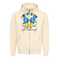 Sandshell Down Right Amazing Zipper Hoodie - CowhideDigitalArt