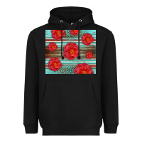 Black Western Roses Heavyweight Hoodie - LillyAllenDesigns