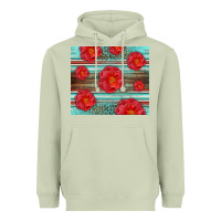 Matcha Western Roses Heavyweight Hoodie - LillyAllenDesigns