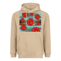 Mushroom Western Roses Heavyweight Hoodie - LillyAllenDesigns