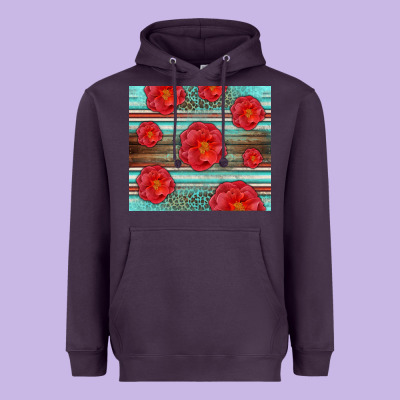 Western Roses Heavyweight Hoodie Designed By Lillyallendesigns