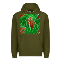Army Green american football thunder Premium Hoodie - BundleAndBundleShop