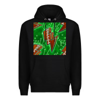 Black american football thunder Premium Hoodie - BundleAndBundleShop