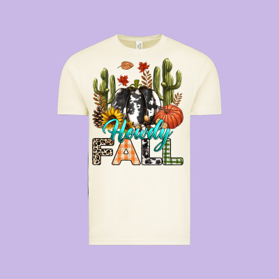 Howdy Fall Vintage Tee Designed By Texasbilliewilder
