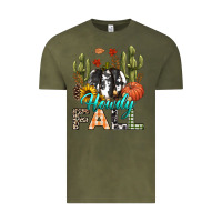 Vintage Olive Howdy Fall Vintage Tee - texasbilliewilder
