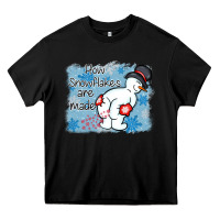 Black how snowflakes are made winter christmas Heavy Core Tee - MaliasSmallBusiness