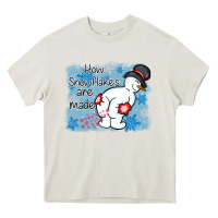 Cream how snowflakes are made winter christmas Heavy Core Tee - MaliasSmallBusiness