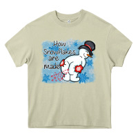 Mossy how snowflakes are made winter christmas Heavy Core Tee - MaliasSmallBusiness