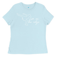 Baby Blue live on the edge ice skating figure skater winter sports t shirt Ladies Tee - tuanDangUi