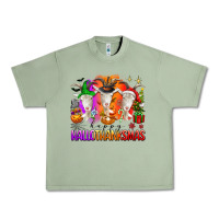 Oil Green happy hallothanksmas goats Urban Heavy Tee - texasbilliewilder