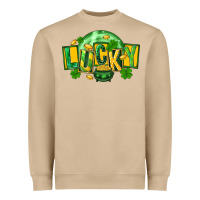 Mushroom St. Patrick's Day lucky Heavyweight Sweatshirt - FaDigitalArtStudio