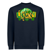 Navy St. Patrick's Day lucky Heavyweight Sweatshirt - FaDigitalArtStudio