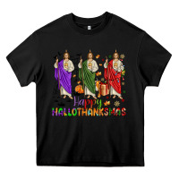 Black san judas happy  hallothanksmas Heavy Core Tee - JahusDesignShop
