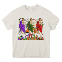 Cream san judas happy  hallothanksmas Heavy Core Tee - JahusDesignShop