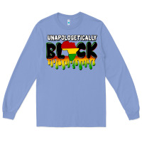 Colony Blue unapologetically black Long Sleeve Tee - CowGirlArtShop