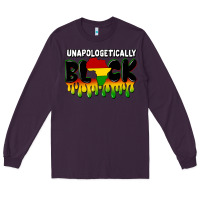 Plum unapologetically black Long Sleeve Tee - CowGirlArtShop