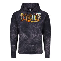 Cloud Black Fall Teacher Vintage Hoodie - NancyCooperArtShop