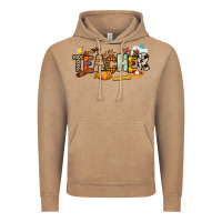 Vintage Coffee Fall Teacher Vintage Hoodie - NancyCooperArtShop