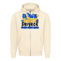 Sandshell down right perfect down syndrome awareness Zipper Hoodie - CowhideDigitalArt
