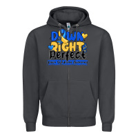 Smoke down right perfect down syndrome awareness Zipper Hoodie - CowhideDigitalArt