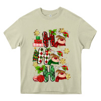 Mossy ho ho ho reindeer Heavy Core Tee - MaliasSmallBusiness