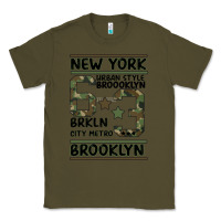 Army Green Newyork Brooklyn Classic Tee - Bettercallsaul