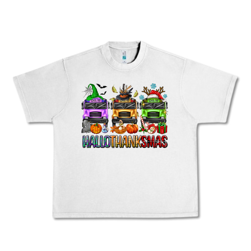 Hallothanksmas School Bus Urban Heavy Tee by texasbilliewilder | Teevron