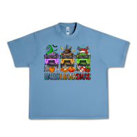 Pebble Blue hallothanksmas school bus Urban Heavy Tee - texasbilliewilder