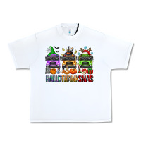 White hallothanksmas school bus Urban Heavy Tee - texasbilliewilder