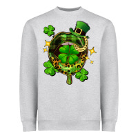 Heather Grey St. Patrick's Day lip Heavyweight Sweatshirt - FaDigitalArtStudio