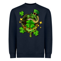 Navy St. Patrick's Day lip Heavyweight Sweatshirt - FaDigitalArtStudio