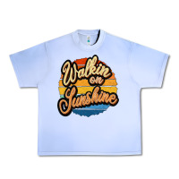 Grape Ice Walking on Sunshine Urban Heavy Tee - JahusDesignShop