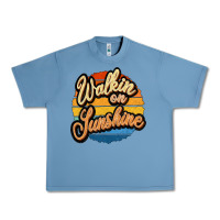 Pebble Blue Walking on Sunshine Urban Heavy Tee - JahusDesignShop