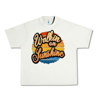 Pistachio Walking on Sunshine Urban Heavy Tee - JahusDesignShop