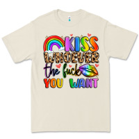 Kiss Whoever The Fuck You Want Premium Tee | Teevron