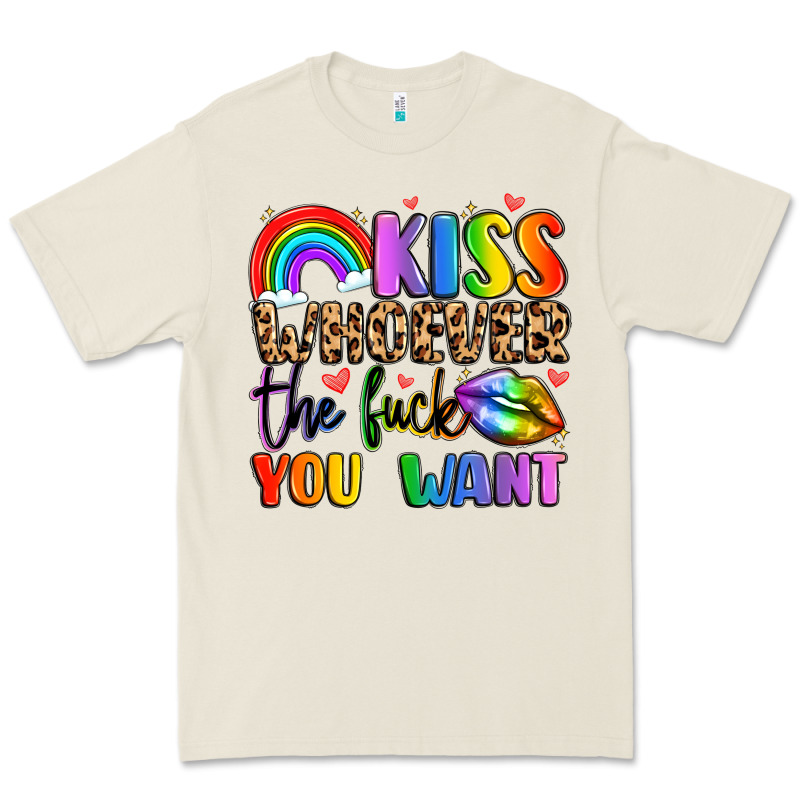 Kiss Whoever The Fuck You Want Premium Tee by LillyAllenDesigns | Teevron