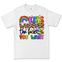 White kiss whoever the fuck you want Premium Tee - LillyAllenDesigns