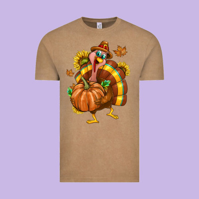 Thanksgiving Turkey Vintage Tee Designed By Texasbilliewilder