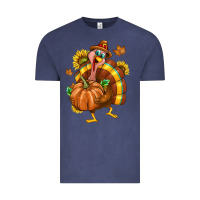 Vintage Denim Thanksgiving Turkey Vintage Tee - texasbilliewilder