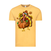 Vintage Mustard Thanksgiving Turkey Vintage Tee - texasbilliewilder