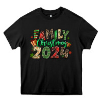 Black family christmas 2024 Heavy Core Tee - MaliasSmallBusiness