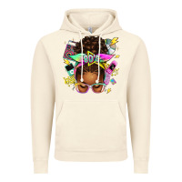 Vintage Artic 80's babe afro messy bun Vintage Hoodie - texasbilliewilder