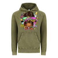 Vintage Olive 80's babe afro messy bun Vintage Hoodie - texasbilliewilder