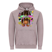 Vintage Zinc 80's babe afro messy bun Vintage Hoodie - texasbilliewilder