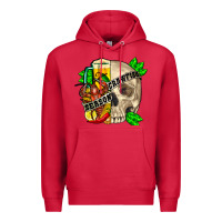 Cardinal skull crawfish season Premium Hoodie - FaDigitalArtStudio