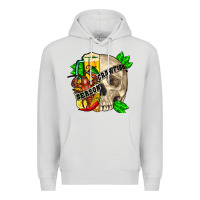 Dove Grey skull crawfish season Premium Hoodie - FaDigitalArtStudio