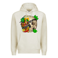 Oatmeal Heather skull crawfish season Premium Hoodie - FaDigitalArtStudio