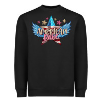 Black American babe Heavyweight Sweatshirt - FaDigitalArtStudio